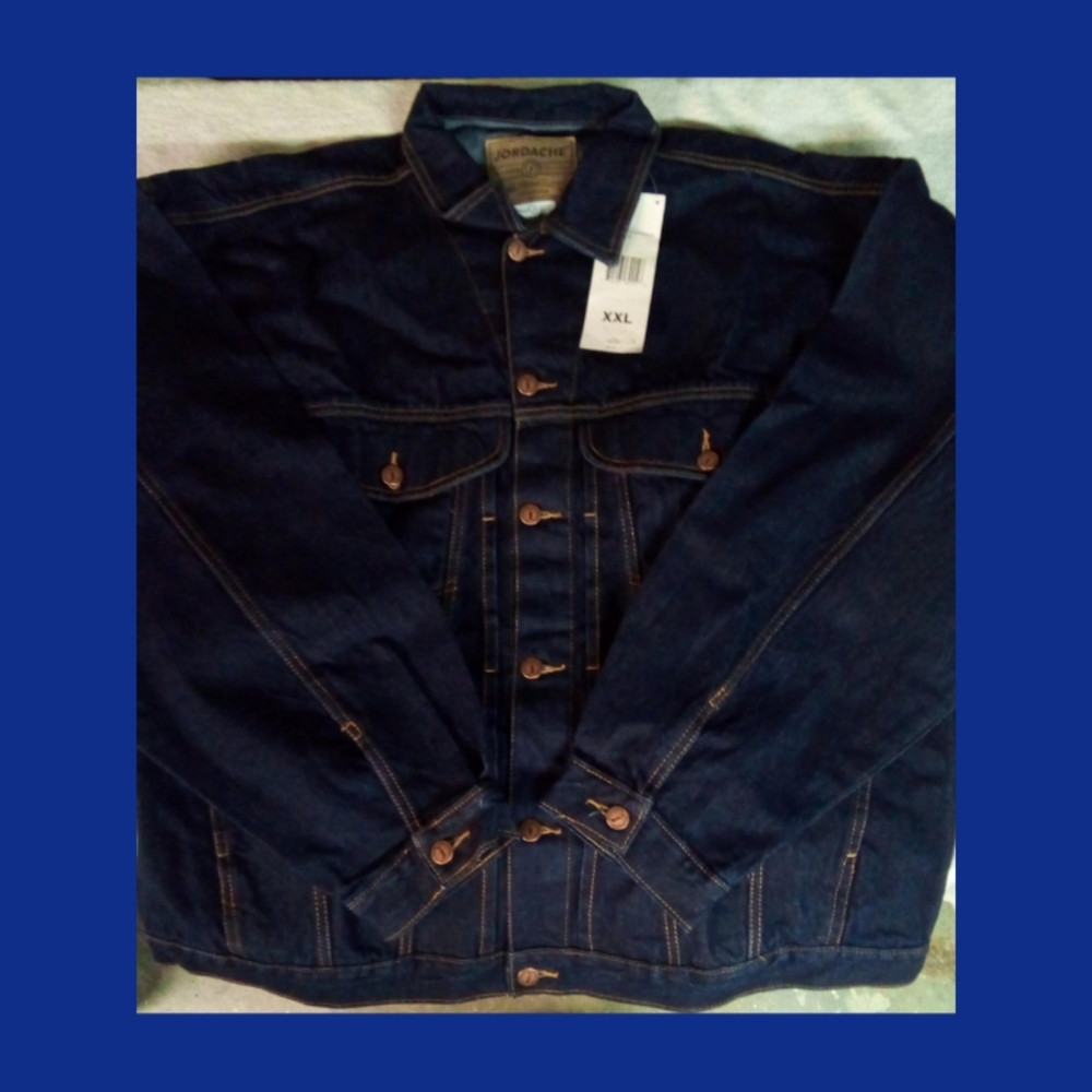 JORDACHE MENS XXL NWT JEAN JACKET